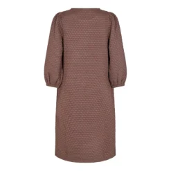 Freequent naisten mekko K-BUBBLE DRESS, tummanruskea