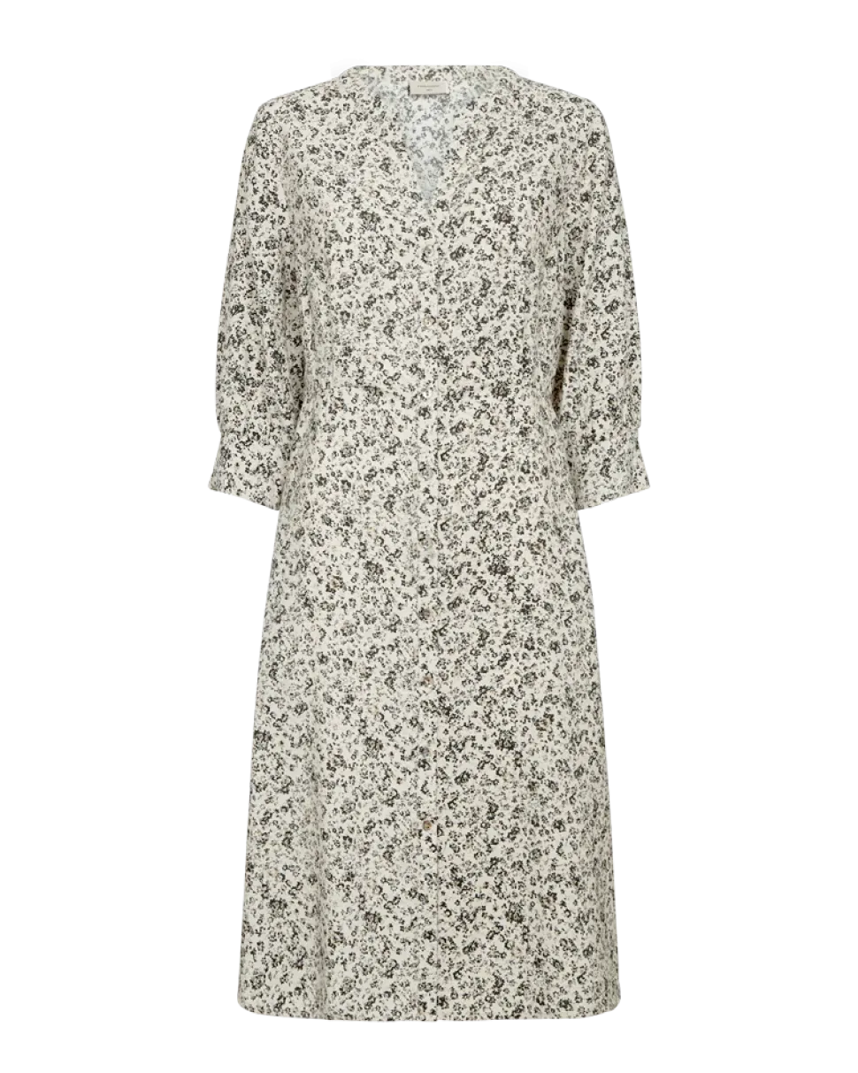 Freequent naisten mekko Molli Dress, kuosillinen beige