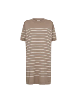 Freequent naisten mekko, PIXIE DRESS Raidallinen Beige