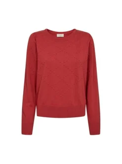 Freequent naisten neule, DODO PULLOVER Punainen