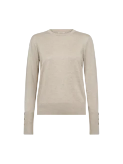 Freequent Naisten Neule, FQKATIE PULLOVER Beige