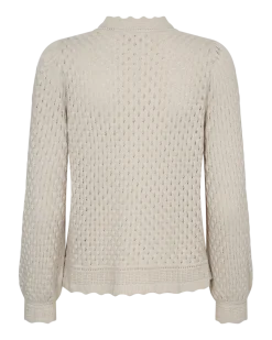 Freequent Naisten Neule, GINA PULLOVER Vaalea Beige