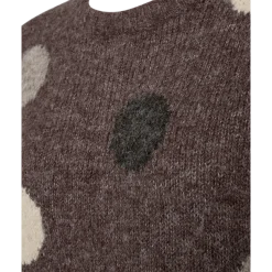 Freequent Naisten Neule, LOUISA PULLOVER Kuosillinen Beige