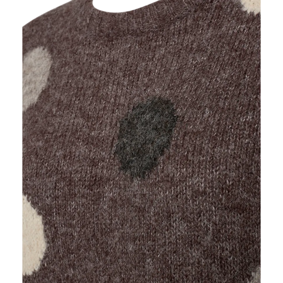 Freequent Naisten Neule, LOUISA PULLOVER Kuosillinen Beige