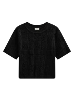 Freequent naisten neulepusero Arwen Pullover, musta