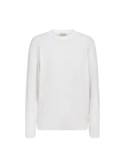 Freequent naisten neulepusero Dodo Pullover, valkoinen