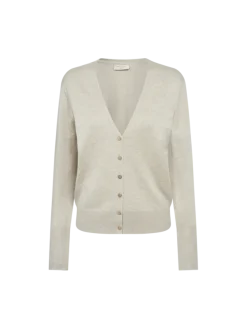 Freequent Naisten Neuletakki, KATIE CARDIGAN V-NECK Beige