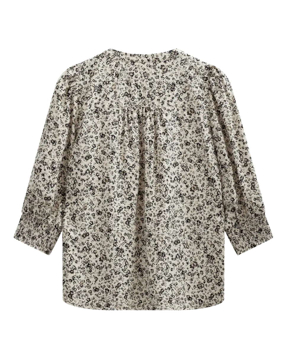 Freequent naisten pusero Molli Shirt, kuosillinen beige