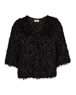Freequent Naisten Pusero, NOLA BLOUSE Musta