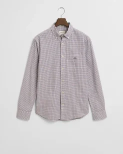 Gant miesten kauluspaita, REG CLASSIC MICRO CHECK Punainen Ruutu