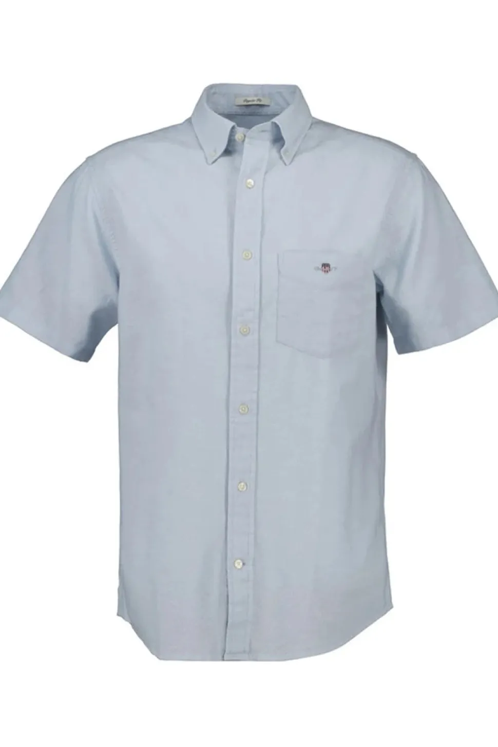 Gant miesten kauluspaita, REG DOBBY SS SHIRT Sininen Kuosi