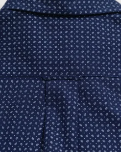 Gant miesten kauluspaita, REG MICRO PRINT SHIRT Sininen Kuosi