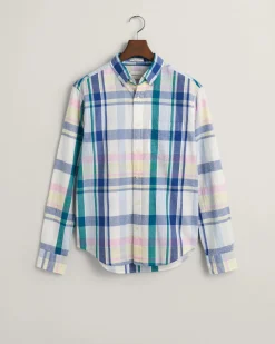 Gant miesten kauluspaita, SEERSUCKER MADRAS SHIRT Monivärinen Ruutu