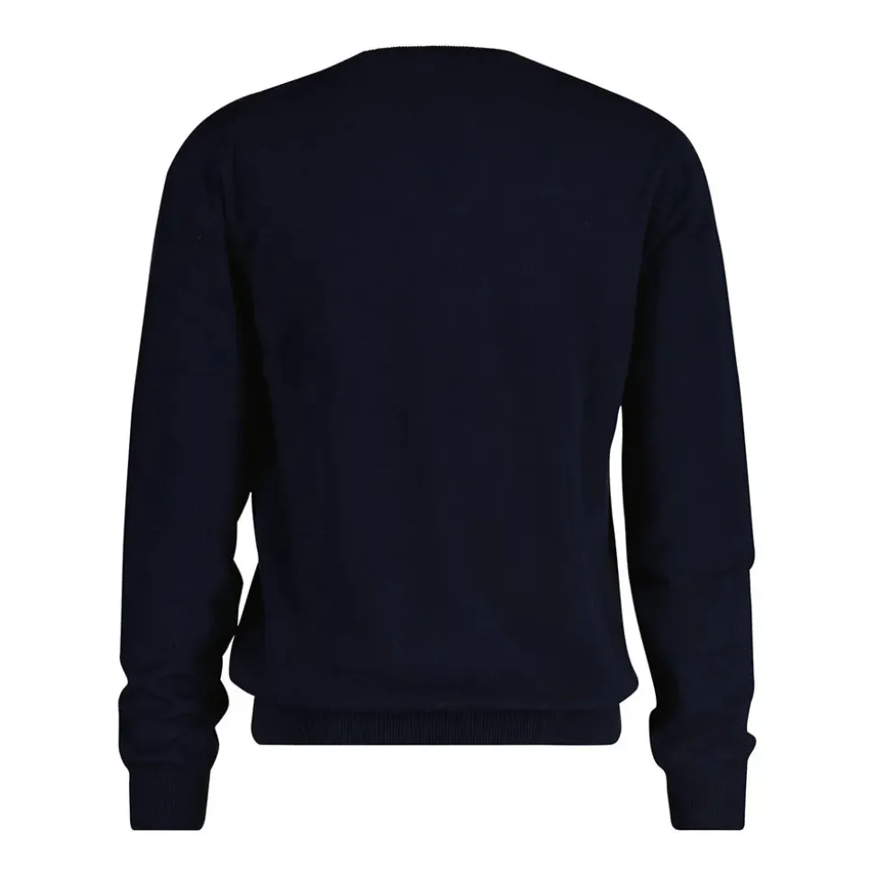 Gant miesten neulepusero K CTN/WO V-NECK, tummansininen