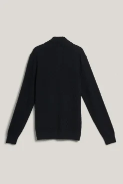 Gant miesten neuletakki, MICRO TEXTURE FULL ZIP Musta