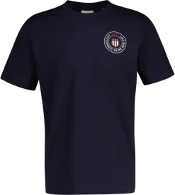 Gant miesten t-paita Graphic SS t-shirt, printed tummansininen