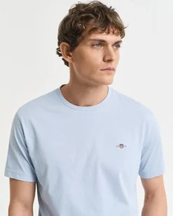 Gant miesten t-paita, REG SHIELD SS T-SHIRT Vaaleansininen