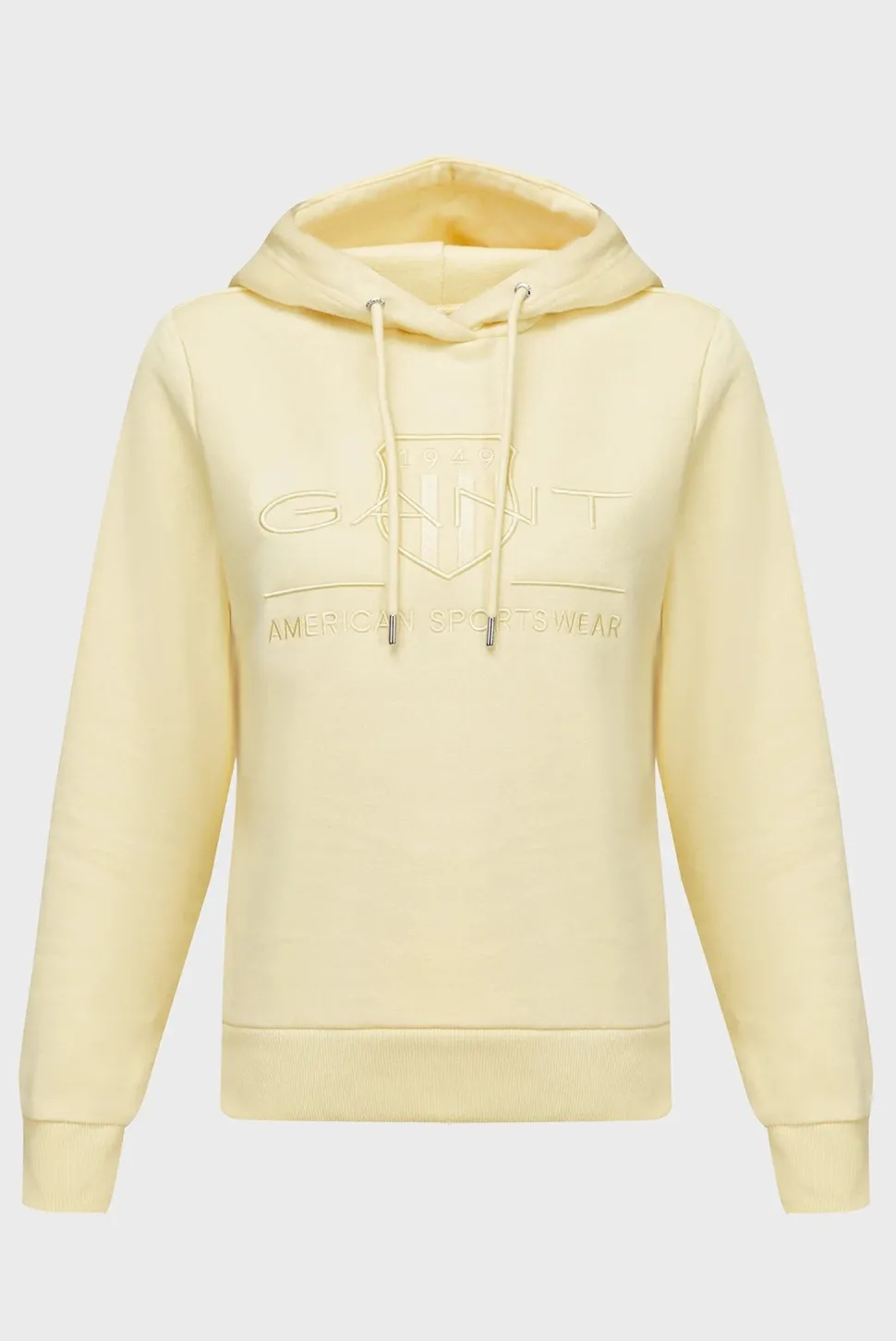 Gant Naisten Huppari, REG TONAL SHIELD HOODIE Keltainen