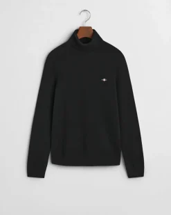 Gant naisten pooloneule, EXTRAFINE LAMBSWOOL ROLLNECK Musta
