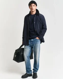 Gant t-paita, REG T LS T-SHIRT Tummansininen