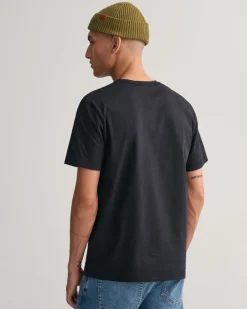 Gant t-paita, SOLID T-SHIRT Musta
