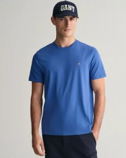Gant t-paita, SOLID T-SHIRT Sininen