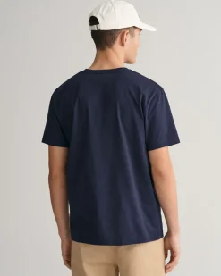 Gant t-paita, SOLID T-SHIRT Tummansininen