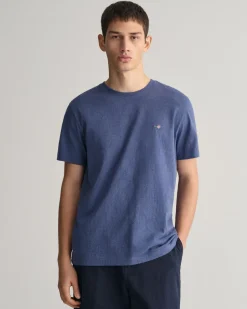 Gant t-paita, SOLID T-SHIRT Tummansininen