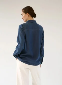 Gauhar naisten farkkupaita, DENIM SHIRT Indigo