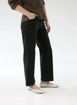 Gauhar Naisten Farkut, DENIM WIDE GREY Tummanharmaa