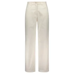 Gauhar naisten housut, COTTON TROUSERS WIDE Valkoinen