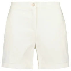 Gauhar naisten shortsit, FOLDED SHORTS WHITE Valkoinen