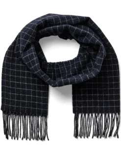 Gino Marcello huivi Checked Scarf, sininen ruutu