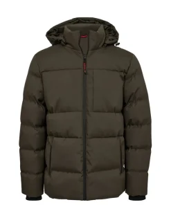 Gino marcello K GINO MARCELLO PUFFER JACKET, khaki
