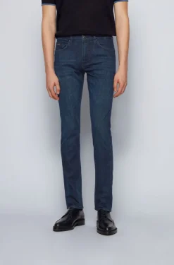 Hugo Boss, Miesten Farkut, Delaware Nos Cashmere Touch Indigo