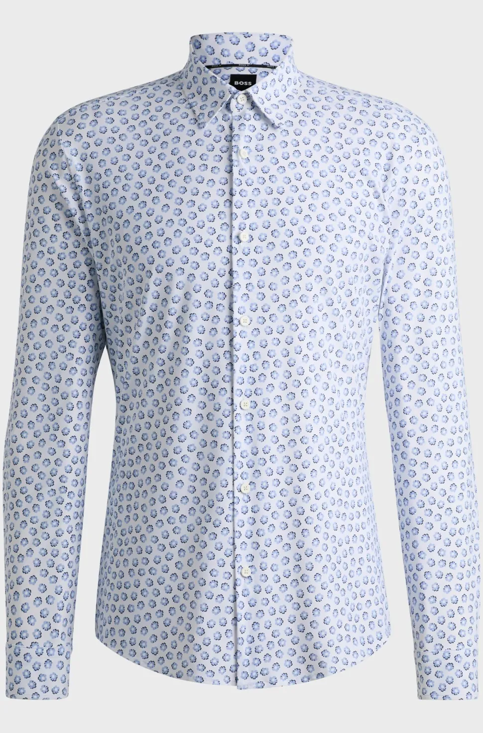 Hugo Boss miesten kauluspaita, P-ROAN PERFORMANCE SHIRT Sininen Kuosi