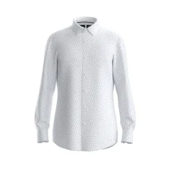 Hugo Boss miesten kauluspaita, P-HANK PERFORMANCE STRECH PRINT Valkopohjainen Kuosi