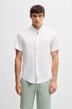 Hugo Boss miesten kauluspaita, B MOTION JERSEY Valkoinen