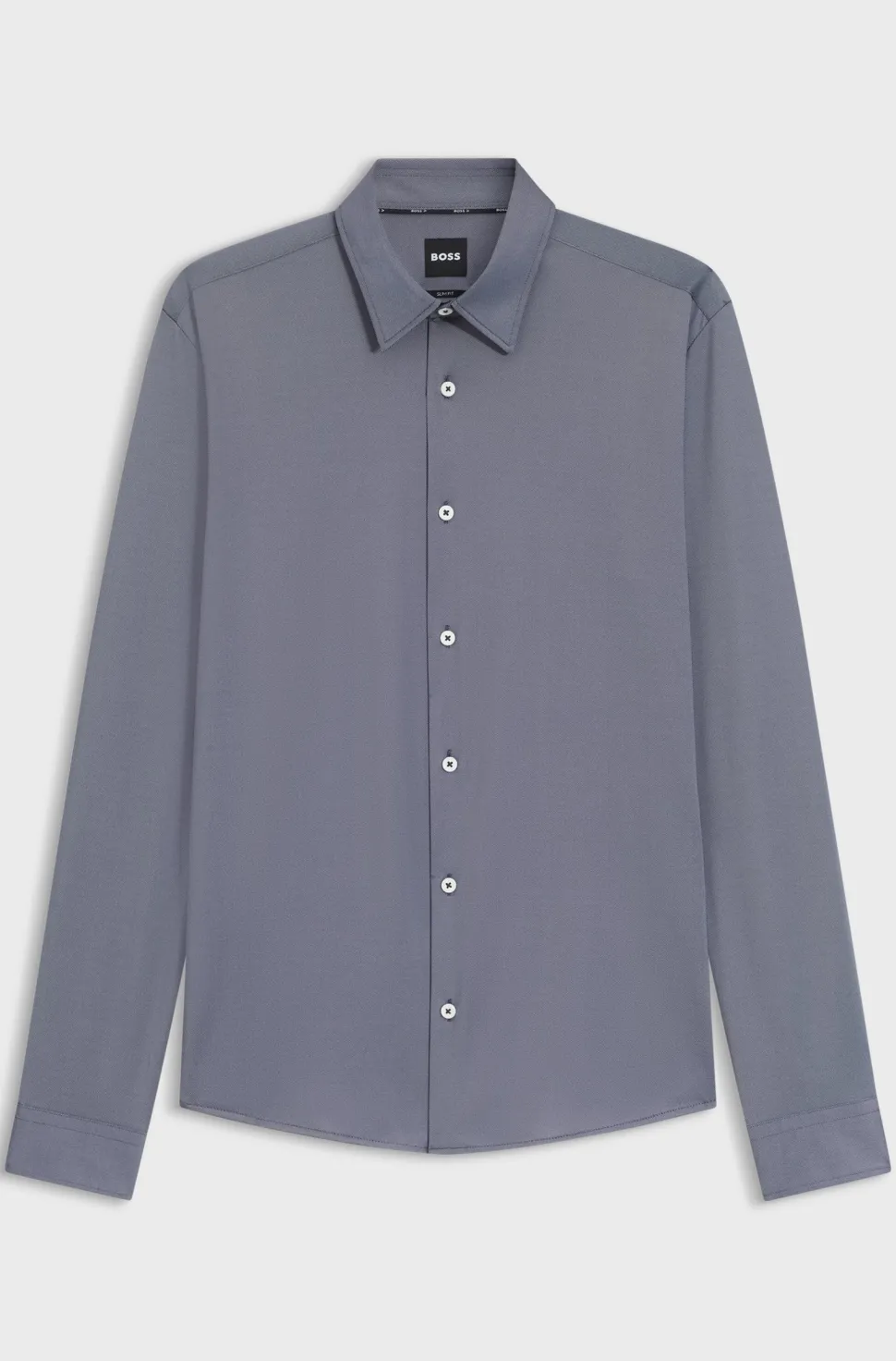 Hugo Boss miesten kauluspaita, P-ROAN PERFORMANCE STRECH OXFORD Sininen Kuosi