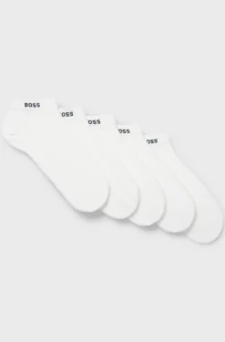 Hugo Boss miesten nilkkasukat, 5P AS UNI CC Valkoinen