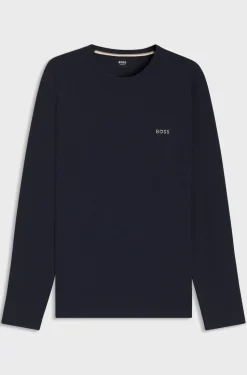 Hugo Boss miesten pyjamapaita WAFFLE LS SHIRT NOS, tummansininen
