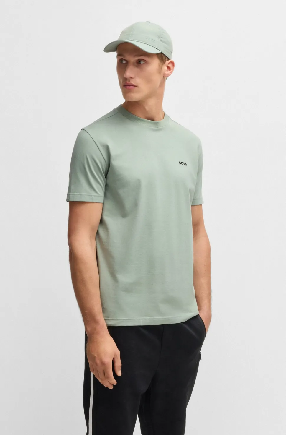 Hugo Boss miesten t-paita, TEE Vihreä