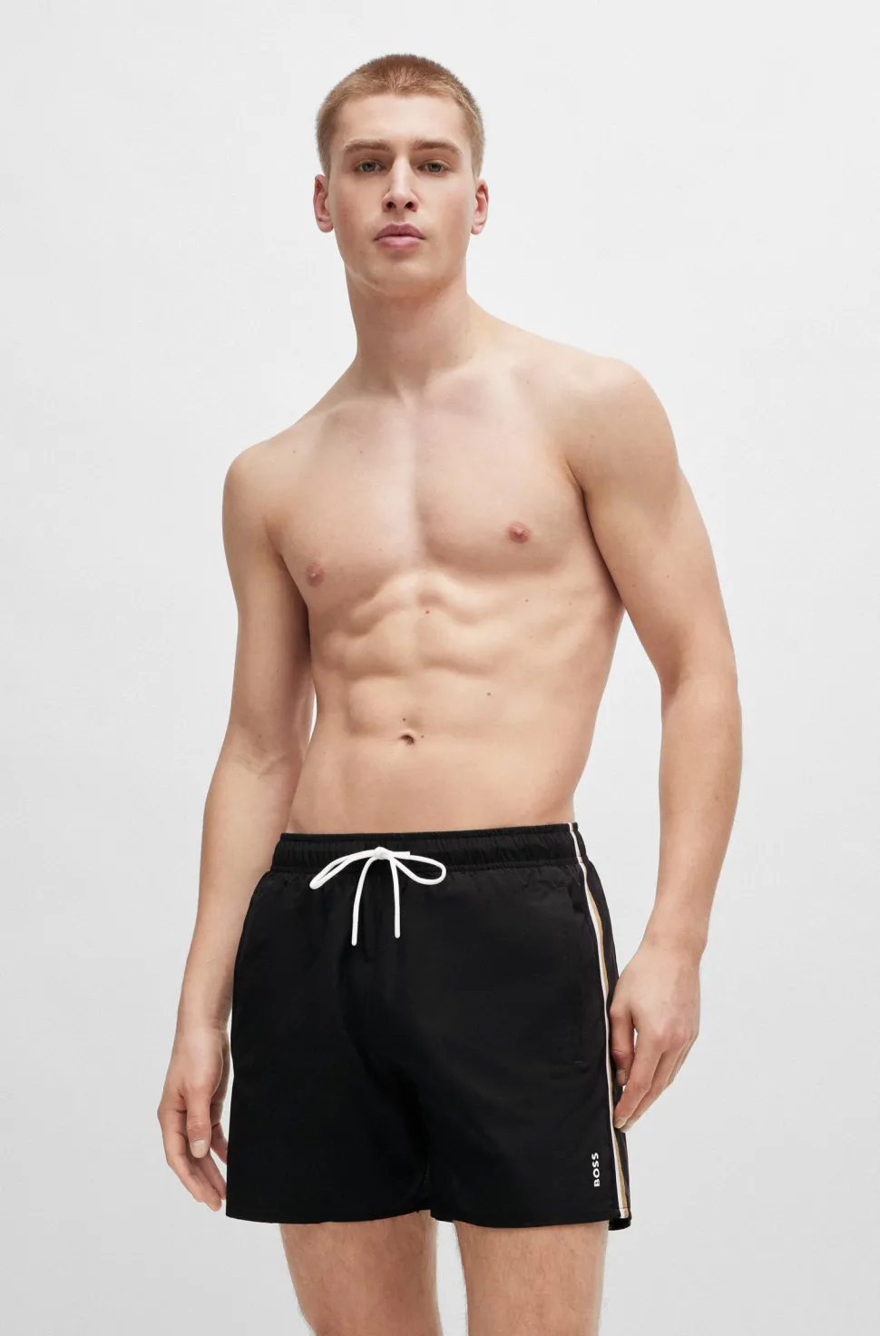 Hugo Boss miesten uimashortsit, ICONIC UIMASHORTSIT Musta