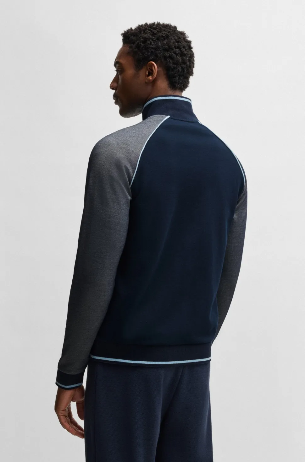 Hugo Boss miesten verkkatakki, TRACK SUIT JACKET Tummansininen