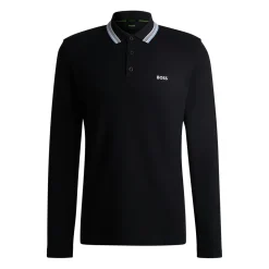 Hugo Boss pitkähihainen pikeepaita Tummansininen