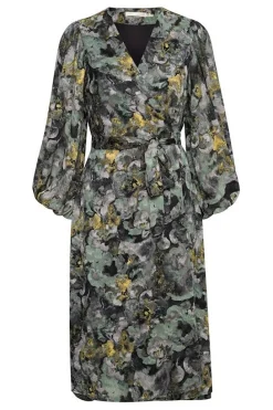 Inwear mekko, BASIRA WRAP DRESS Beige Kuosi