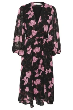 Inwear mekko, BASIRA WRAP DRESS Kashmir Pink Cut Out Flow