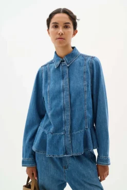 Inwear naisten farkkupaita, SOPHINAIW SHIRT Washed Denim