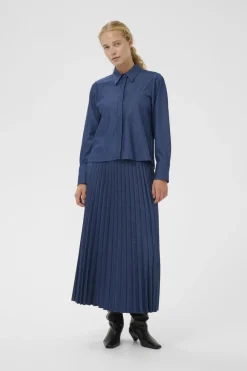 Inwear naisten hame CHERRIEIW SKIRT, Dark Denim