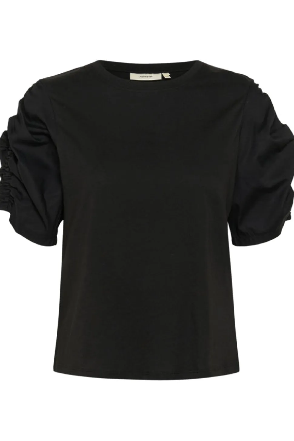 Inwear naisten t-paita, K-PAYANA WOVEN TRIM T-SHIRT Black